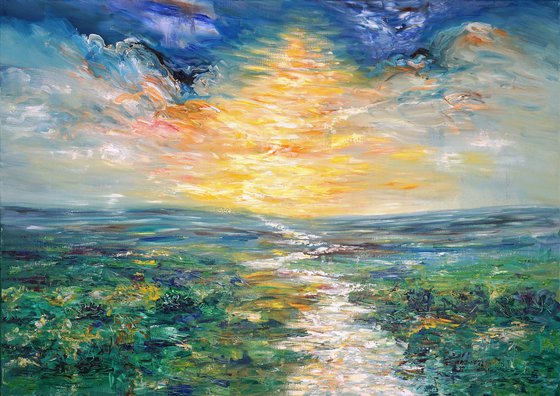 Romantic River M 1 / Oil