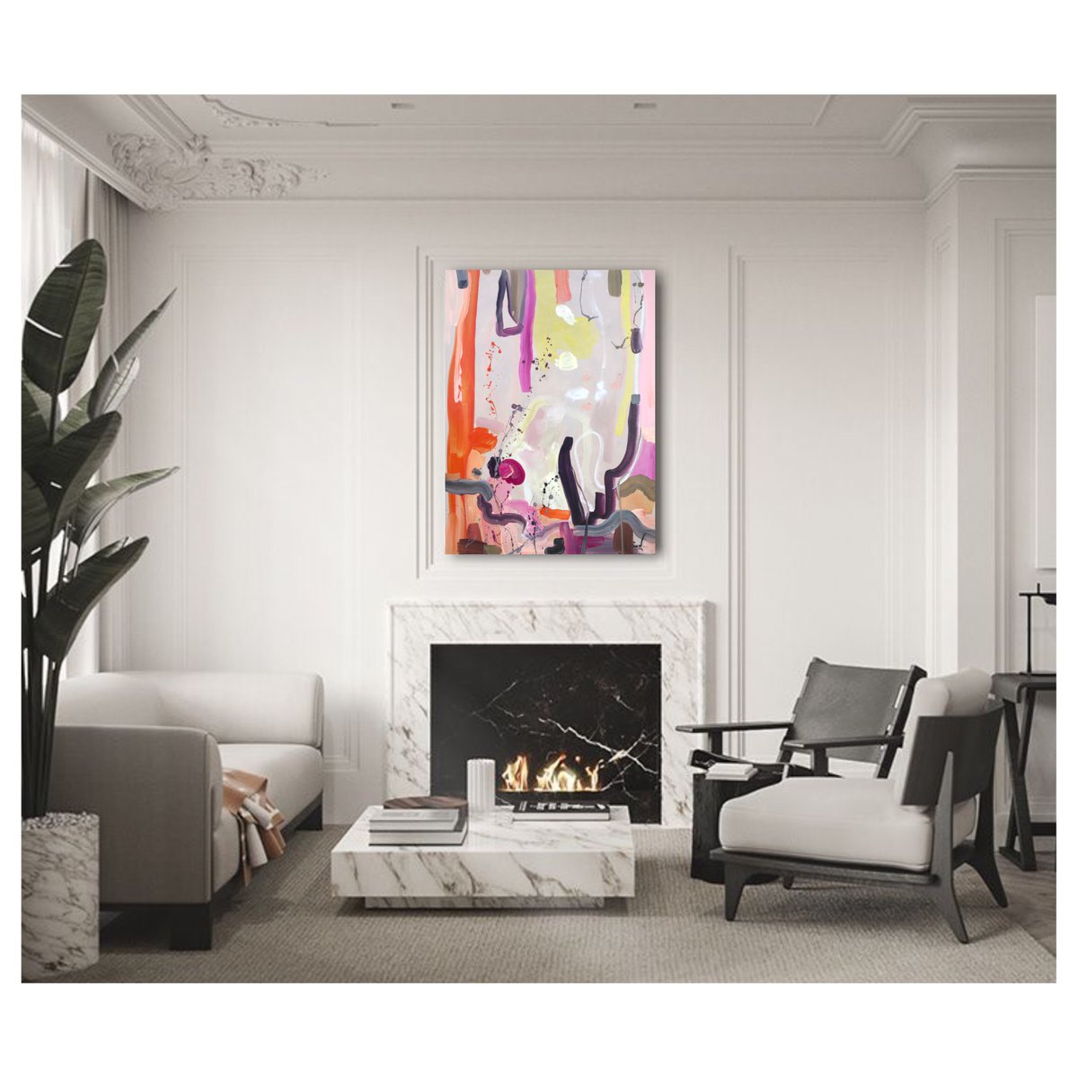 Expressive Oil Painting , Silk Touch By Maria Esmar, 24 X 31, Artwork For Sale On Artfinder