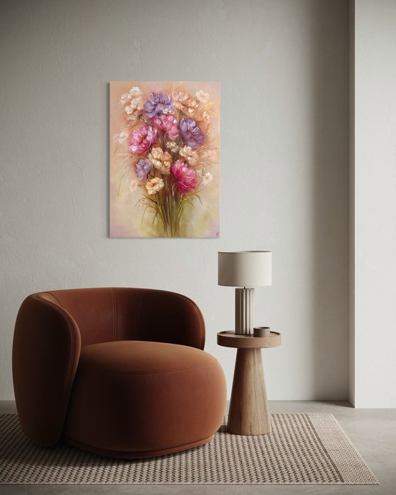 Floral Light - series Romantic bouquet