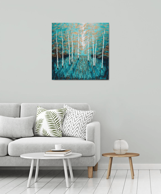 Golden Birch Wood