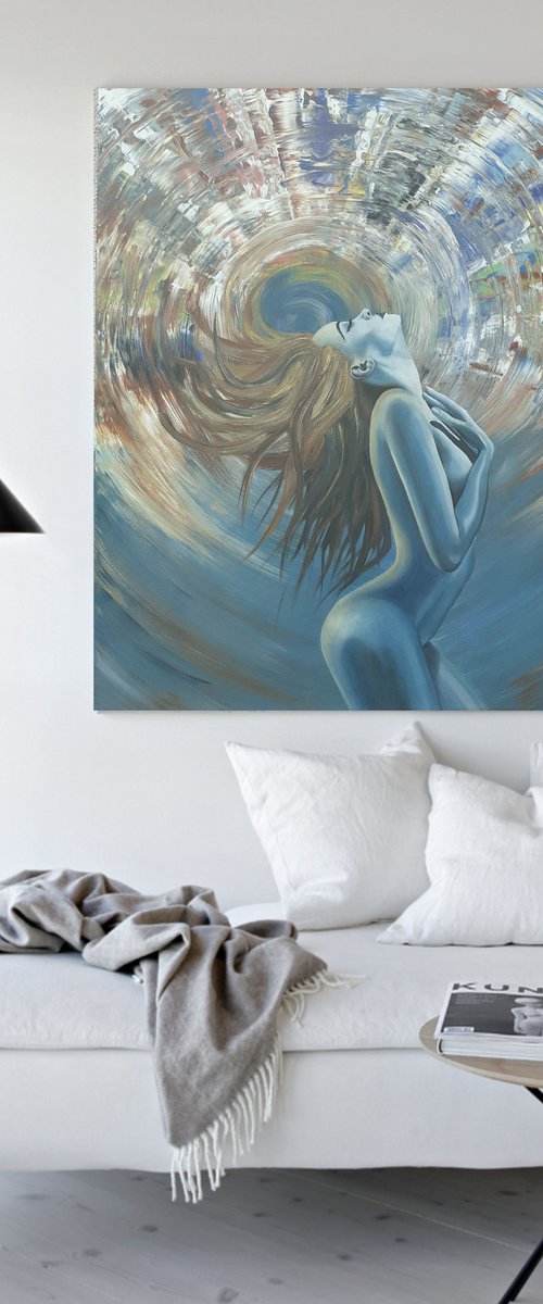 EUPHORIA abstract painting on canvas 100x80cm by ZUZANA Murenji Domonkos