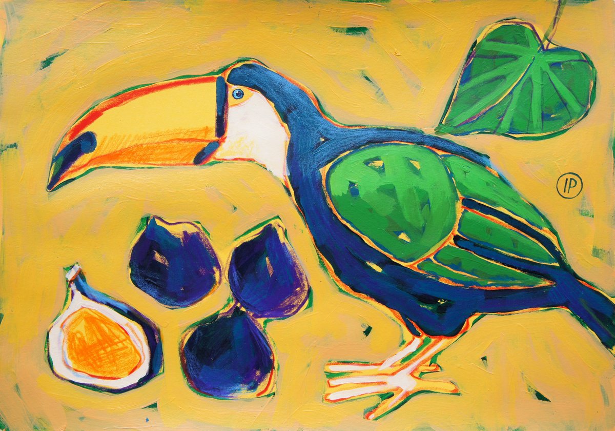 Toucan and figs by Irina Plaksina