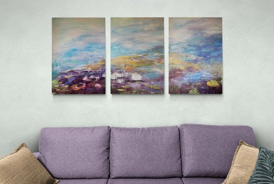 The White Water Lilies Triptych