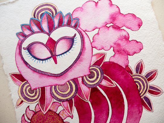 Pink Opera Owl