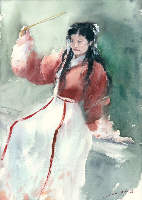 Lily in Hanfu Dress