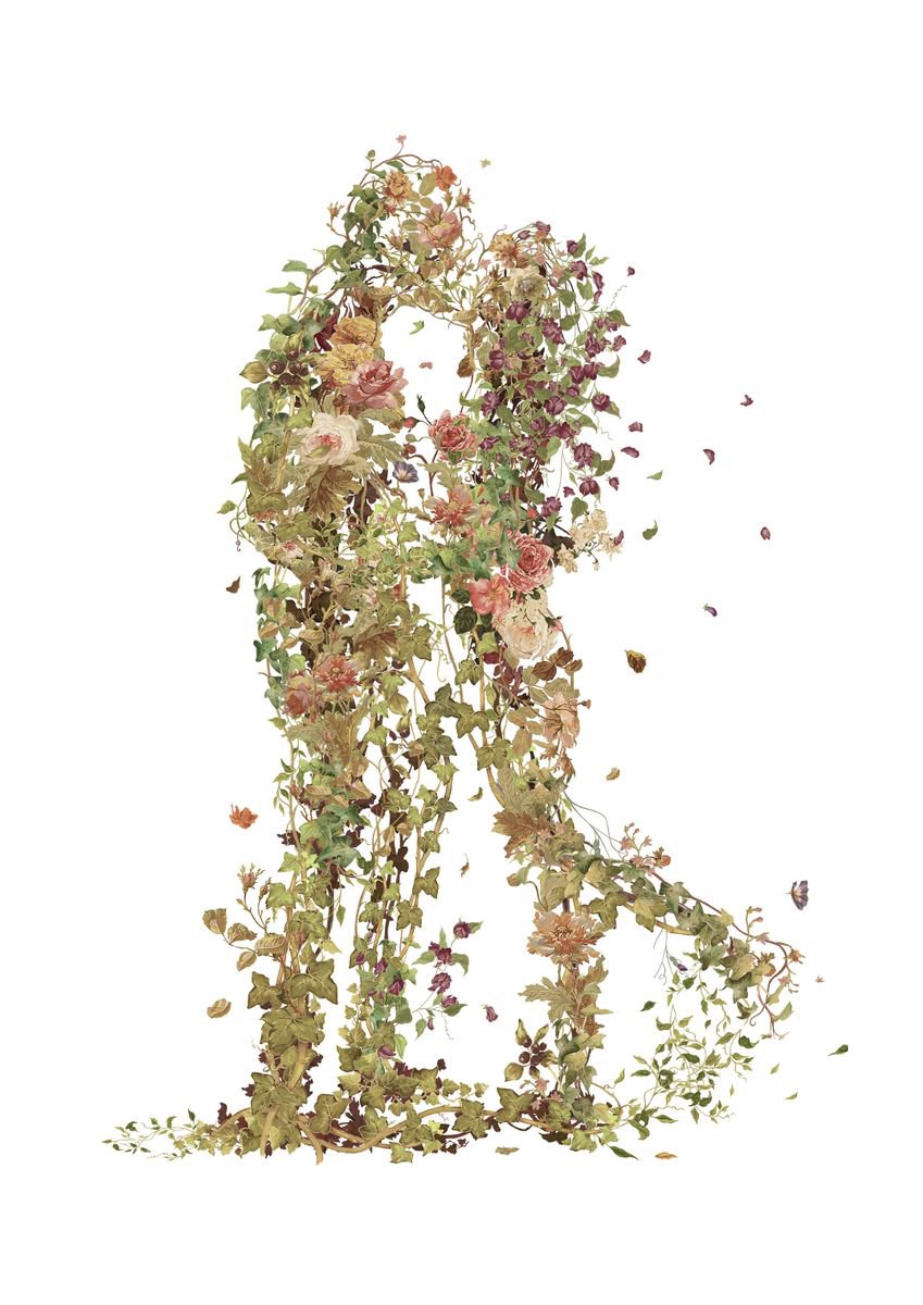 Surrealistic Botanical Giclee Print By Rosco Brittin, 20 X 28", They Won