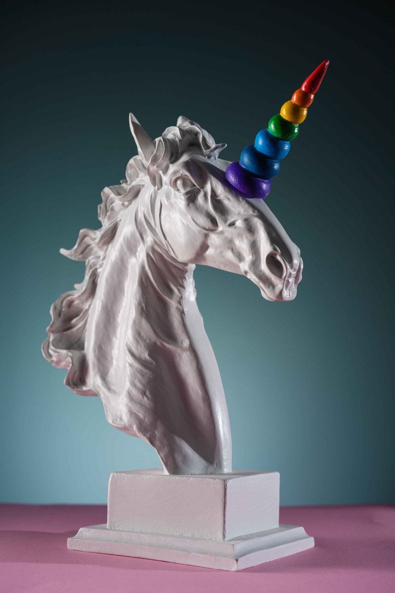 Unicorn Statue for Minimalist home decor by Dervis Akdemir