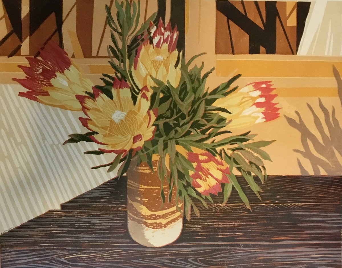 Proteas by Rosalind Forster
