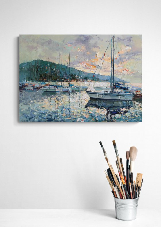 Yachts at Sunset