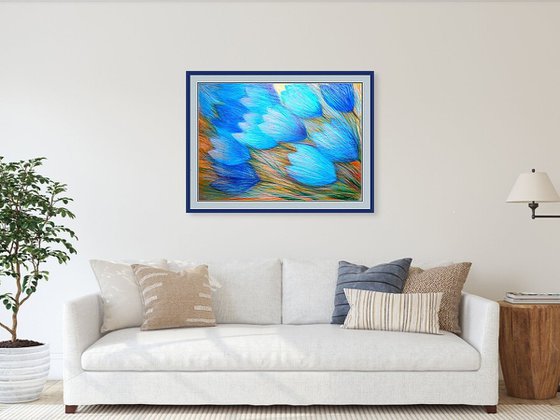 Tulips and Butterfly