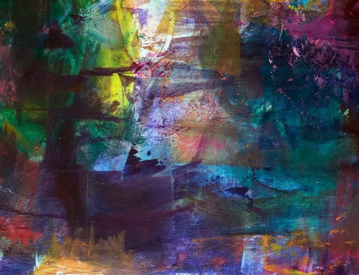 Abstract Acrylic Painting By Davina Nicholas, 65 X 46, Dimensions, Original Artwork