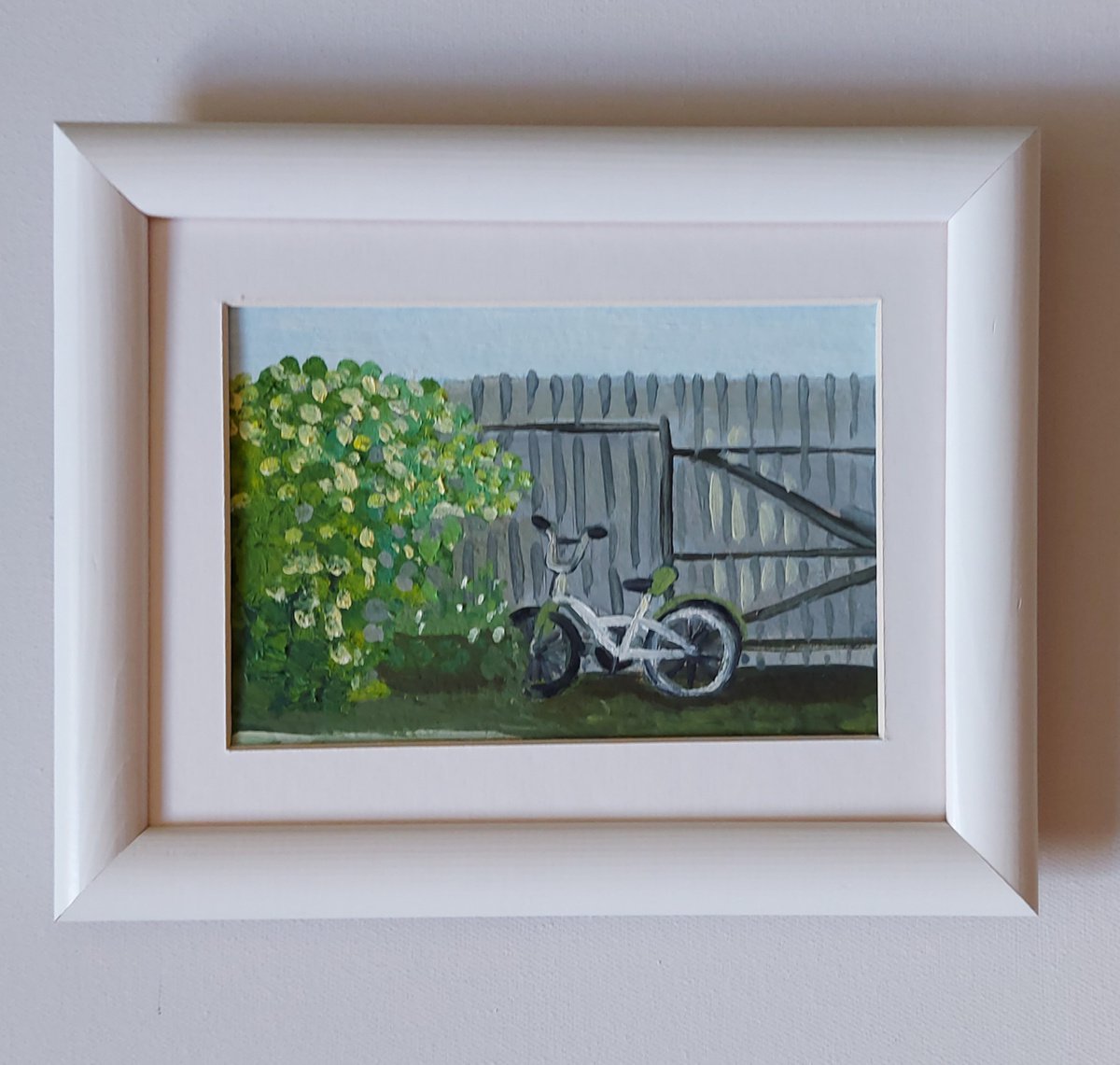 Summer landscape with a bicycle. Etude No. 7 by Tatiana Popova