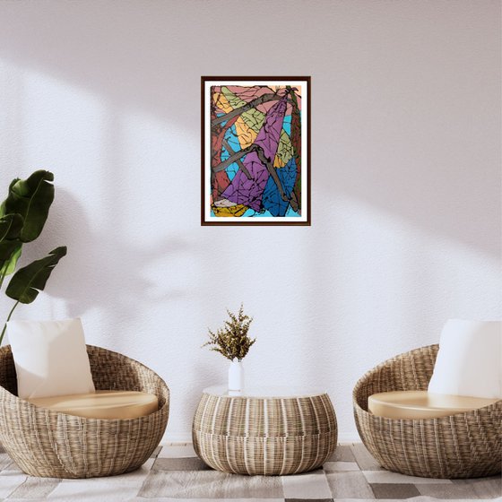 Twin Sails-Abstract Art Painting