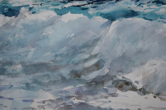 Breaking the waves( 68X48 )