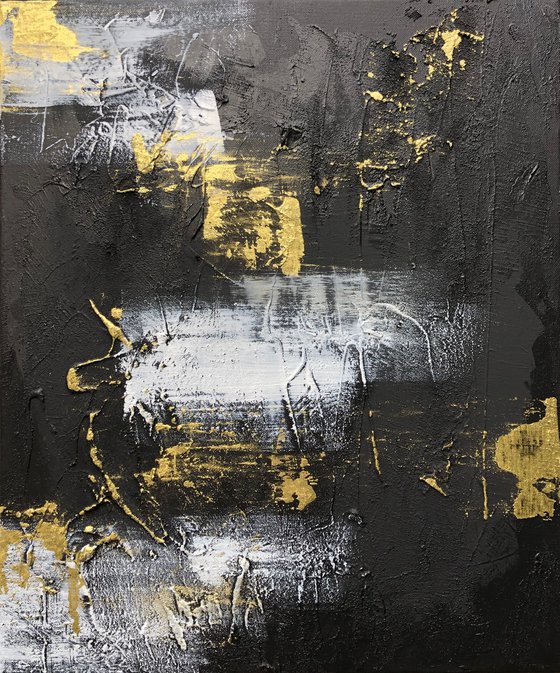 Abstract Black and Gold