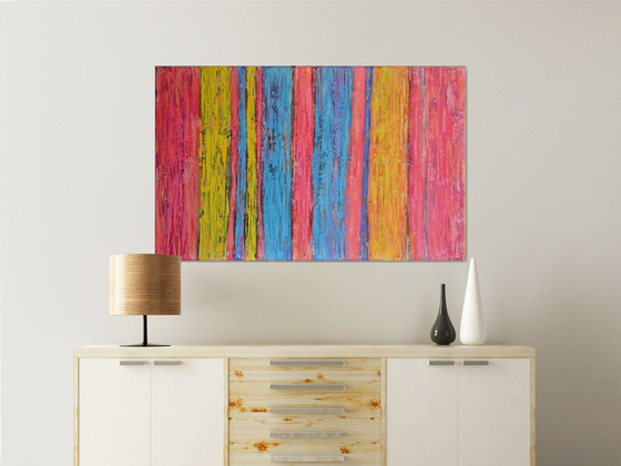 Sweet Home - Palette Knife Textured art