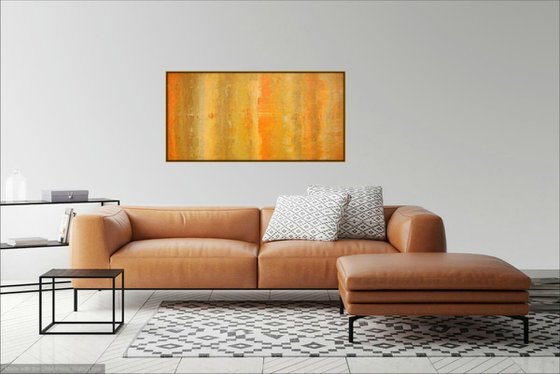 Abstract Gold Orange Ochre Concept