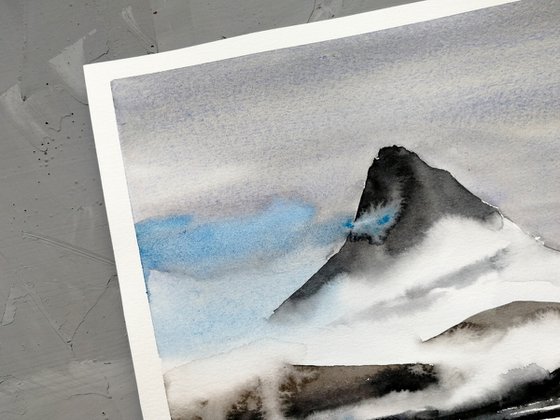 Mountain landscape painting