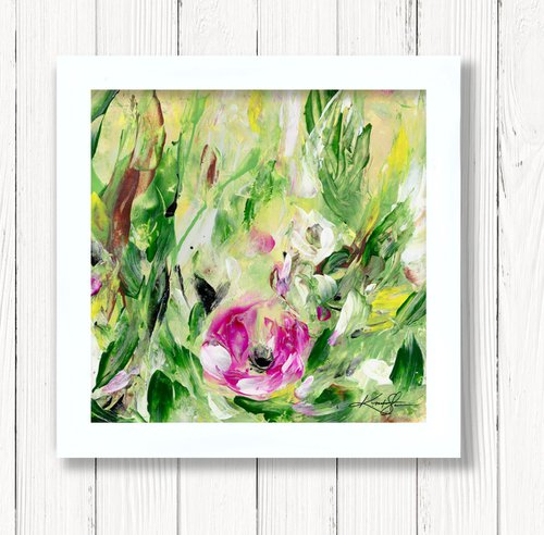 Floral Jubilee 33 - Framed Floral Painting by Kathy Morton Stanion by Kathy Morton Stanion