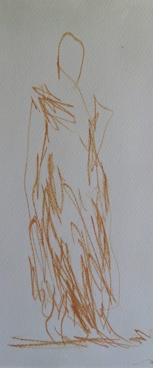 Minimalist Figure 20-7, pencil on paper 24x32 cm by Frederic Belaubre