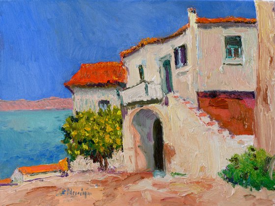 Old House in a Greek Village