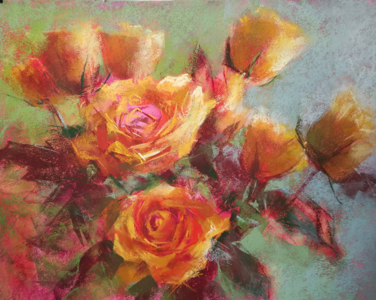 Yellow Roses by Silja Salmistu