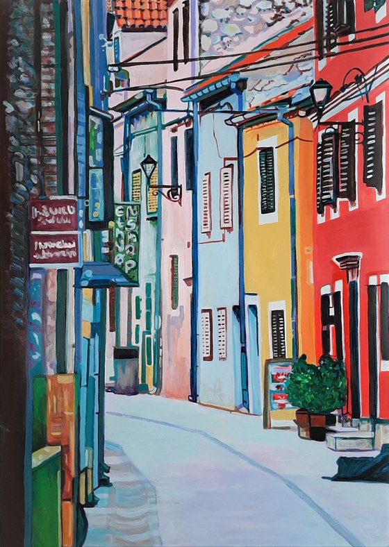 Mediterranean Street / 101 x 70 cm