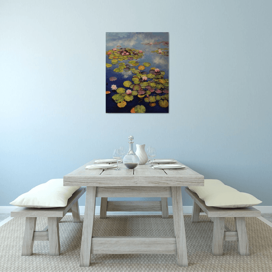 "Waterlilies in the Mirror of the Sky"