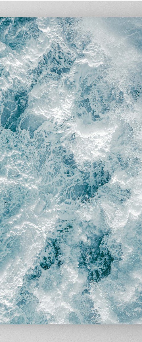 Vertical Abstract - 'Amphitrite' - Aerial Photography Canvas by Lynne Douglas