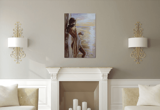 " WHAT A WIEV WITH MORNING COFFEE "