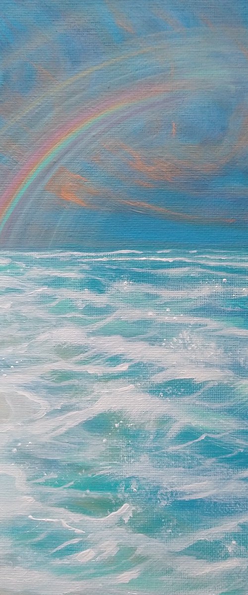 Rainbow waves. By Zoe Adams. by Zoe Adams