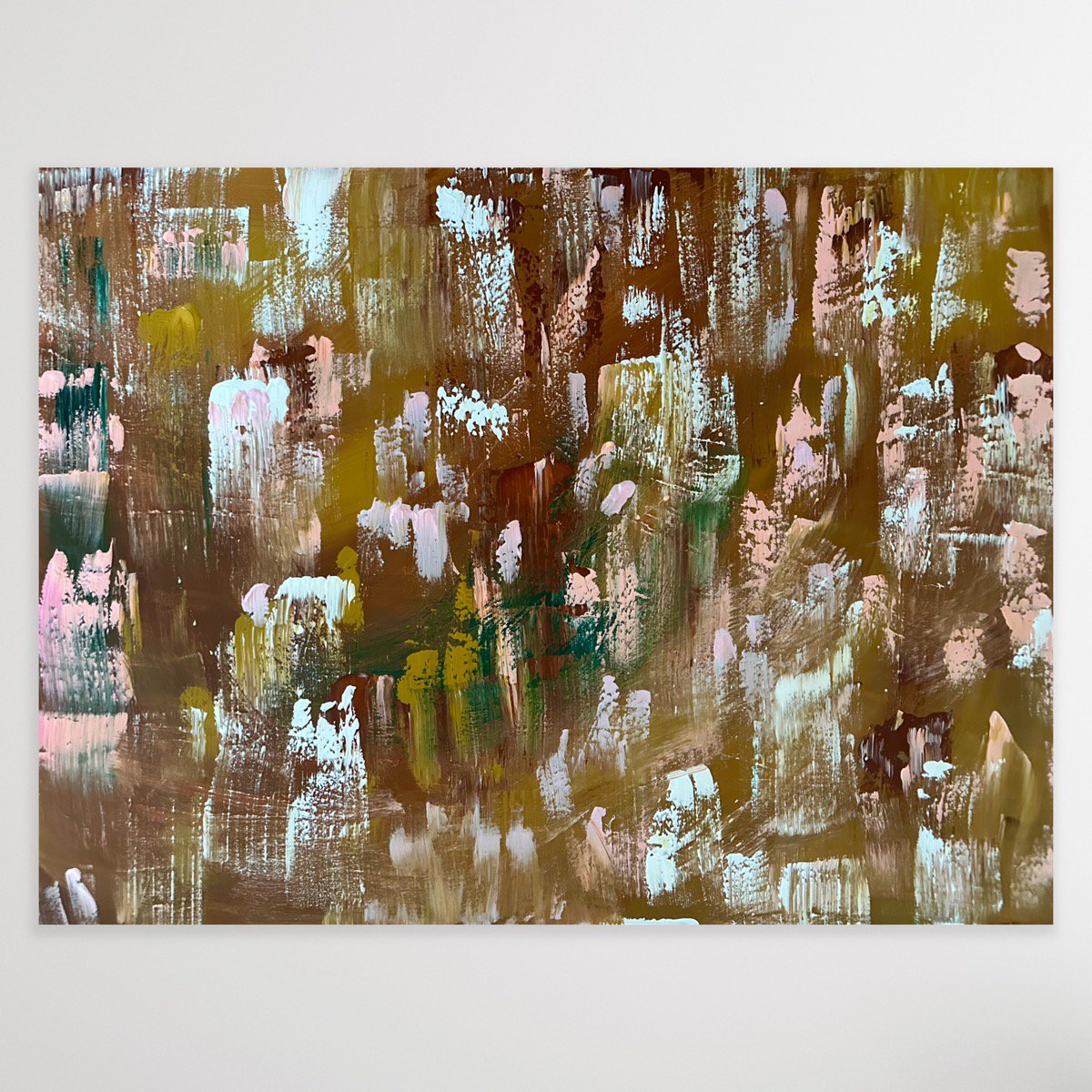 Organic Abstract Acrylic Painting By Alanah Jarvis, 40 X 30, Patterns In Persistence, Original Artwork