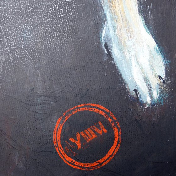 Ears, paws and tail. (Ears)