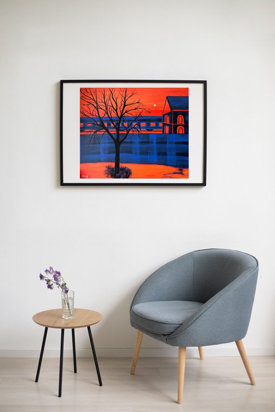 The sound of a train