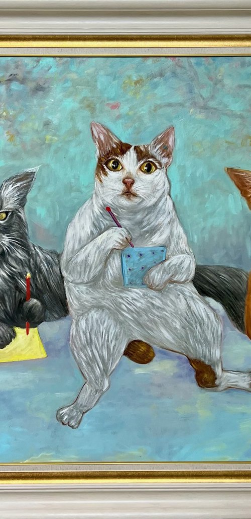 3 Cats by Ta Byrne
