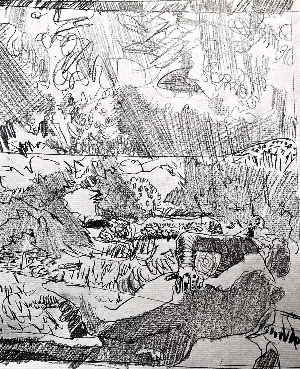 Impressionistic Pencil Drawing , Elen