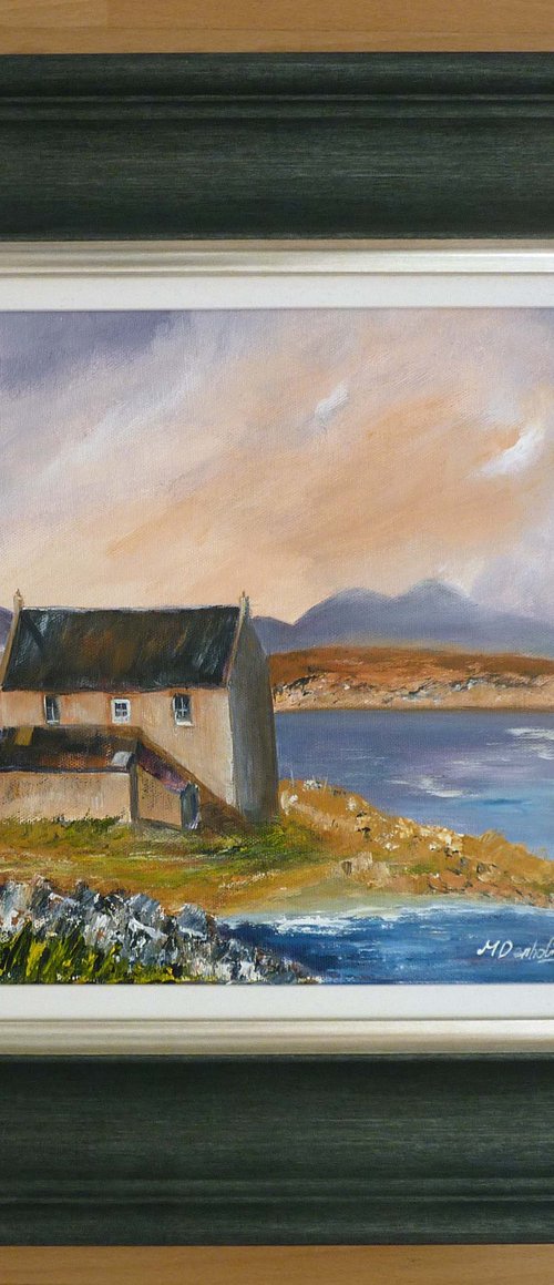 Twilight Over Danna, Argyll by Margaret Denholm