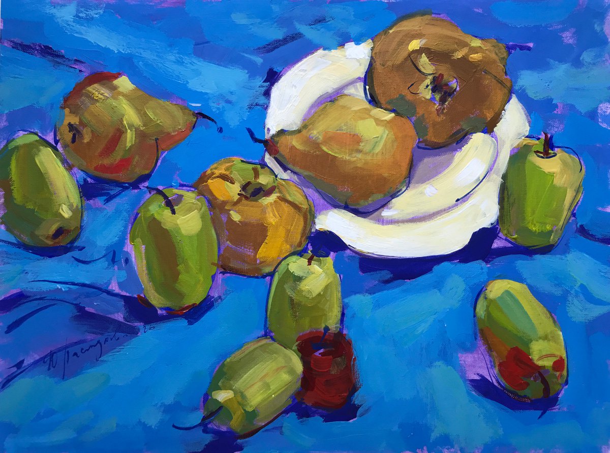 Apples and pears by Yuliia Pastukhova
