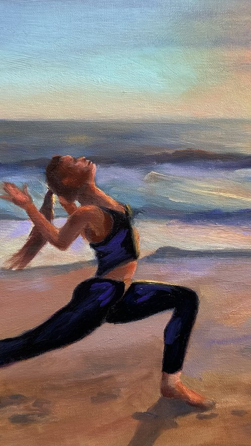 Yoga at Sunset by Grace Diehl