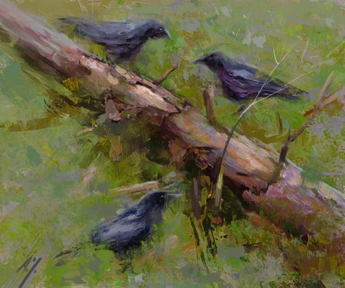 “ 3 crows “ by Aleksandr Jerochin