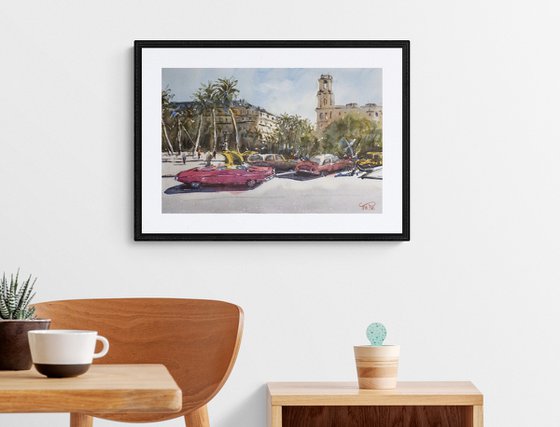 Old cars in Havana (large format)