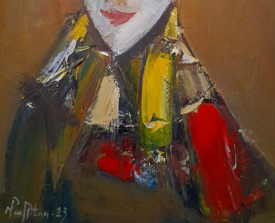 The Clown (40x30cm, oil painting, ready to hang)