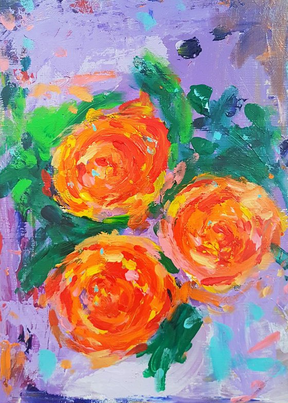 Orange Roses