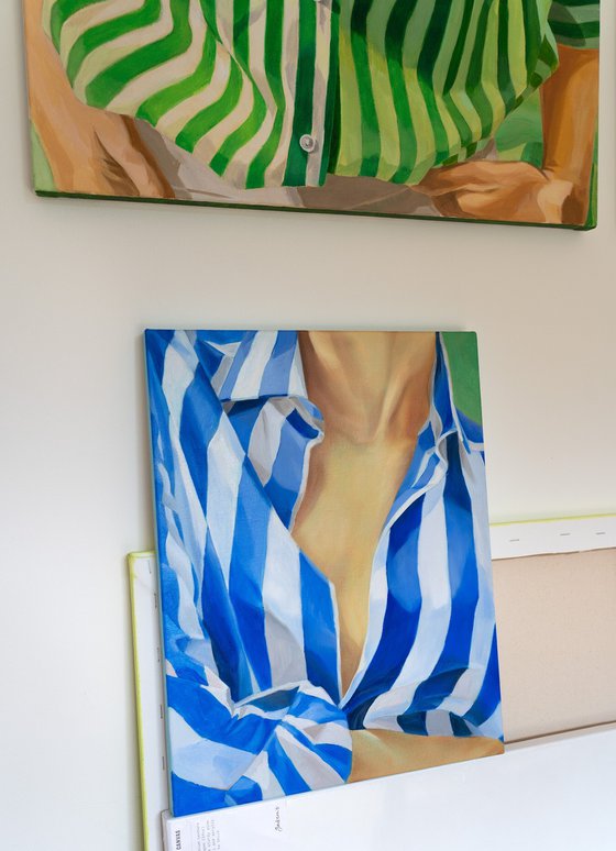 Blue Striped Shirt