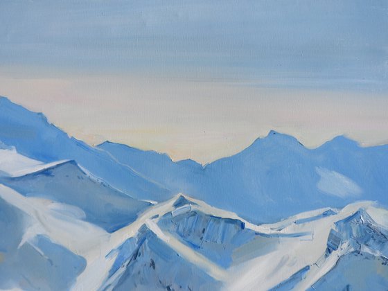 " Mountains in winter "