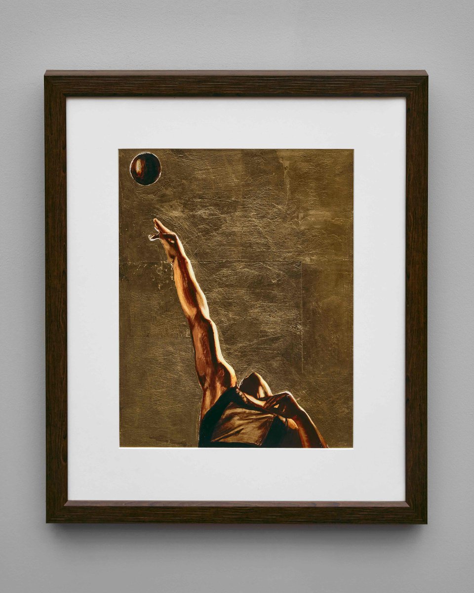 Throw in gold on paper by Anastassia Markovskaya