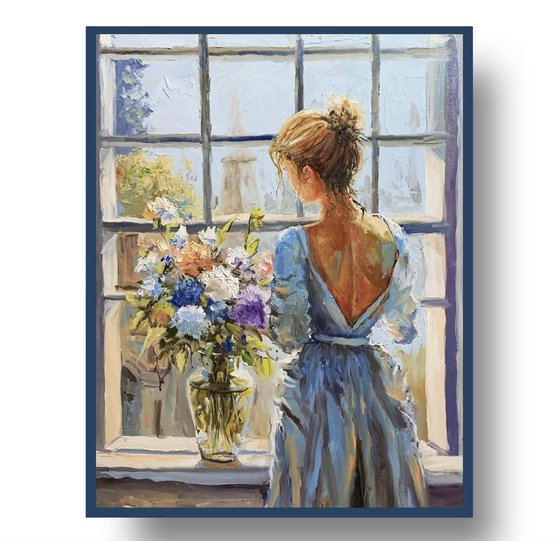 Quiet Contemplation. Woman.