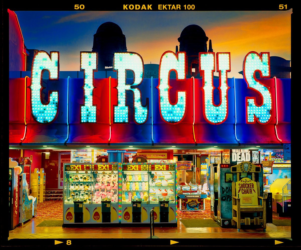 Urban And Pop Cityscapes Photograph By Richard Heeps, 36 X 29", Prize Shop (Circus), Norfolk, Original Artwork