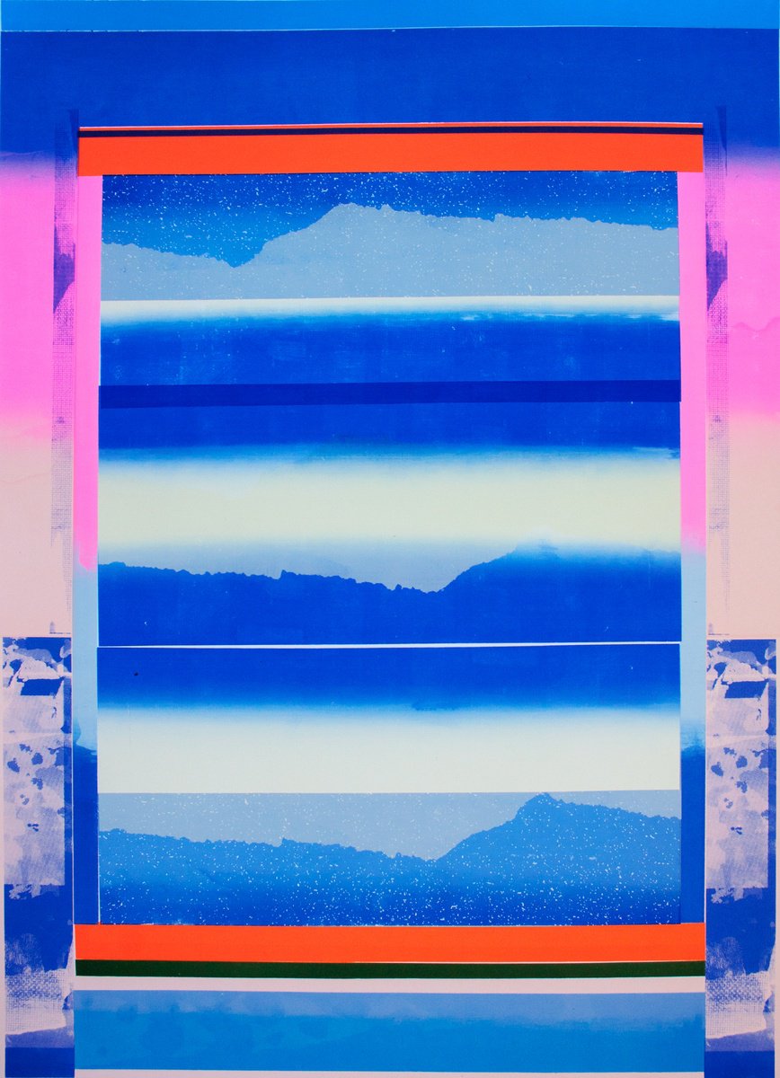 Organic Screenprint , Space Between By Angus Vasili, 23 X 33, Artwork For Sale On Artfinder