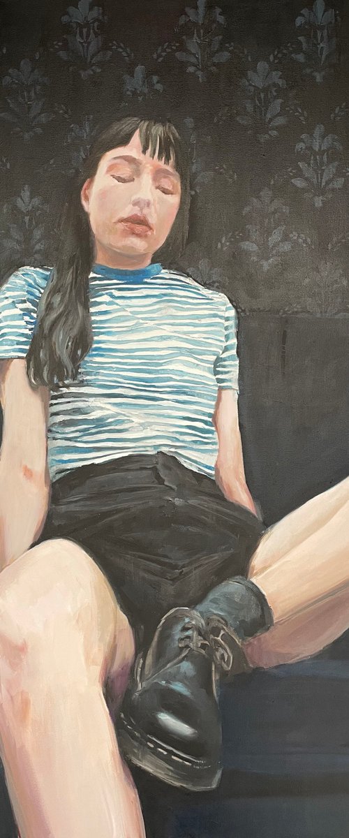 stripe t-shirt by Elina Evstig